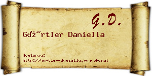 Gürtler Daniella névjegykártya